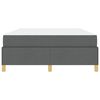 vidaXL Bedframe met matras Donkergrijs 160 x 200 cm Stof