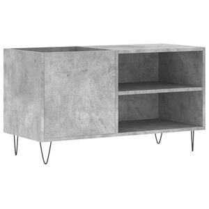 vidaXL Platenkast 85x38x48 cm bewerkt hout betongrijs