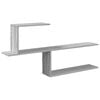 vidaXL Wandplank Grijs Sonoma 122 x 18 x 60 cm Bewerkt hout