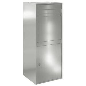 vidaXL Pakket inwerp box met opslag Zilverkleurig 47,5 x 38 x 59 cm