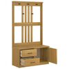 vidaXL Kapstok SANDNES 87x40x159,5 cm massief grenenhout
