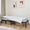 vidaXL Bedframe metaal zwart 75 x 190 cm