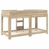 vidaXL Bunk Bed voor Kinderen Sonoma Eiken 100 x 200 cm Bewerkt hout