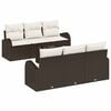 vidaXL Tuin Sofa Set 7 st Bruin poly rattan