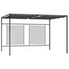 vidaXL Prieel met uittrekbaar dak 180 g/m&sup2; 4x3x2,3 m antracietkleurig