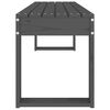 vidaXL Tuinbank 110x38x45 cm massief grenenhout grijs