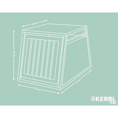Kerbl Hondentransportbox Barry 77x55x50 cm aluminium