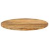 vidaXL Tafelblad rond &Oslash; 80x2,5 cm massief ruw mangohout