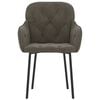vidaXL Eetkamerstoelen 2 st fluweel donkergrijs