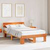 vidaXL Bedframe Wasbruin 120 x 190 cm Massief grenenhout