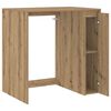 vidaXL Wasmachinekast Artisan Eiken 87 x 60 x 89 cm Bewerkt hout