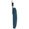 vidaXL Hangend Hoofdeinde Wandgemonteerd Blauw 210 x 55 x 7 cm Fluweel