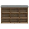 vidaXL Schoenenbank 82x32x50 cm bewerkt hout artisanaal eikenkleur