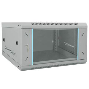 vidaXL Netwerk kabinet met opslag Grijs 53 x 60 x 30 cm Staal
