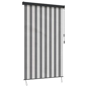vidaXL Rolgordijn Antraciet en Wit 140 x 250 cm Stof en Aluminium