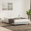 vidaXL Bedframe zonder matras 80x220 cm fluweel lichtgrijs