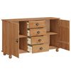 vidaXL Dressoir met lade ASKIM 133,5 x 40 x 79 cm Massief grenenhout