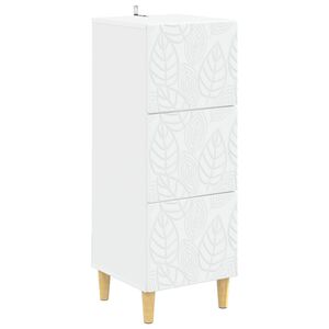 vidaXL Ladenkast Wit 33 x 34,5 x 90 cm Bewerkt hout