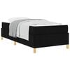 vidaXL Bedframe met matras Zwart 80 x 200 cm Stof