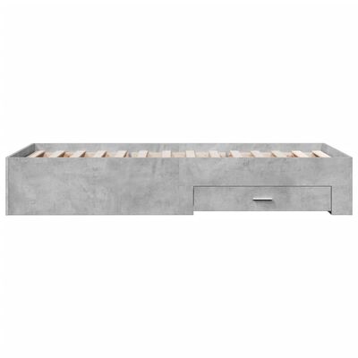 vidaXL Bedframe met lades bewerkt hout betongrijs 180x200 cm