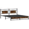 vidaXL Bedframe zonder matras hout gerookt eikenkleurig 160x200 cm