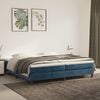vidaXL Boxspring bed 200x200 cm fluweel donkerblauw
