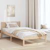 vidaXL Bedframe met hoofdeinde Naturel 100 x 200 cm Massief grenenhout