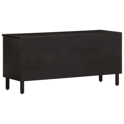 vidaXL Tv-meubel 100x33x46 cm massief mangohout zwart