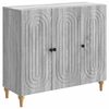 vidaXL Dressoir Grijs sonoma 89 x 34,5 x 80 cm Bewerkt hout