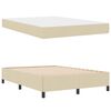 vidaXL Boxspringbed Cr&egrave;me 160 x 200 cm Stof