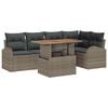 vidaXL Tuin Sofa Set 6 st Grijs