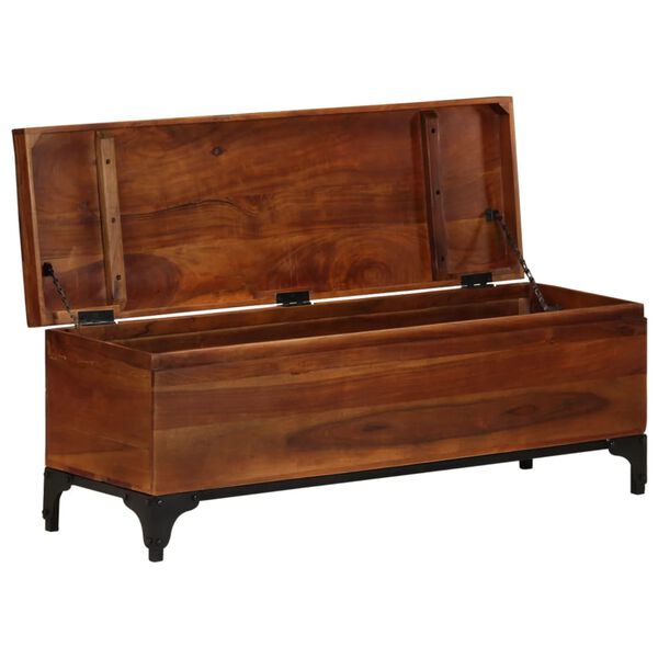 vidaXL Opbergkist 110x35x41 cm massief acaciahout