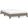 vidaXL Bedframe zonder matras 120x190 cm stof taupe
