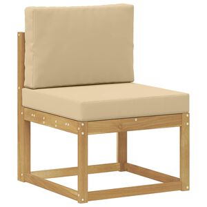 vidaXL Buiten bankenset Wit en Beige 59 x 63 x 73 cm