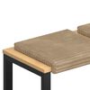 vidaXL Bankkussen 4 st Pluche Corduroy Taupe Diepte 35 cm