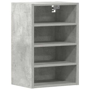 vidaXL Bovenkast Riga 40x29,5x60 cm bewerkt hout betongrijs