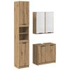 vidaXL Badkamerkastenset 3 st Artisan Eiken 32 x 34 x 188,5 cm