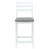 vidaXL Eettafelstoelen 2 pcs Wit 40 x 47,5 x 99,5 cm