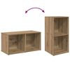 vidaXL Tv-meubelset 2 pcs Artisan Eiken 37 x 35 x 72 cm Bewerkt hout