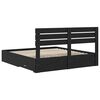 vidaXL Bedframe met lade met hoofdeinde met opslag Bewerkt hout
