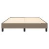 vidaXL Boxspring bed stof taupe 140x200 cm