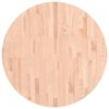 vidaXL Tafelblad rond &Oslash;80x4 cm massief beukenhout