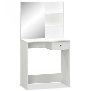 vidaXL Kaptafel 75x40x141 cm bewerkt hout wit