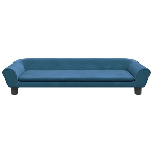 vidaXL Hondenmand 100x50x21 cm fluweel blauw