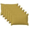 vidaXL Kussen 6 st HOUTEN Lichtgroen 40 x 60 cm Faux Linnen
