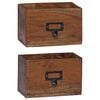 vidaXL Potloodetui Multikleur 18 x 10 x 12 cm Massief Mahoniehout