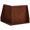 vidaXL Keerwand 50 x 50 x 50 cm weervast staal Roestkleurig