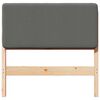 vidaXL Gestoffeerd hoofdbord met hoofdeinde Bruin en Licht Grijs 90 cm