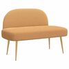 vidaXL Beklede bank met rugleuning Beige 110 x 60 x 76 cm Boucl&eacute;