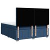 vidaXL Boxspring met matras stof blauw 180x200 cm